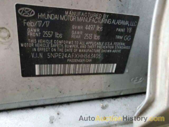 HYUNDAI SONATA SE, 5NPE24AFXHH563405