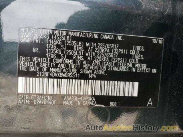 TOYOTA RAV4, 2T3BF4DVXBW095511