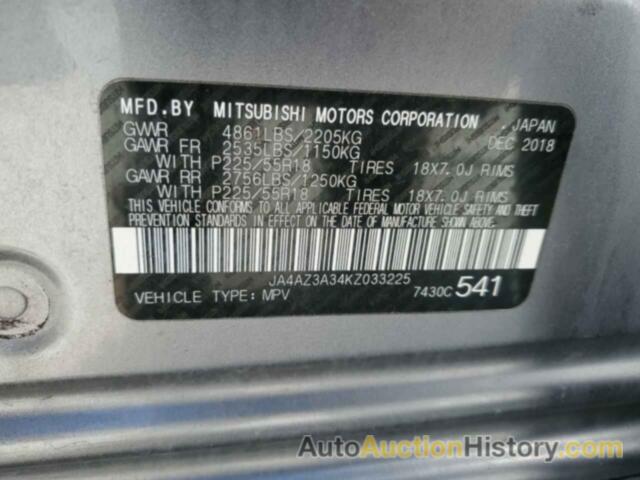 MITSUBISHI OUTLANDER SE, JA4AZ3A34KZ033225