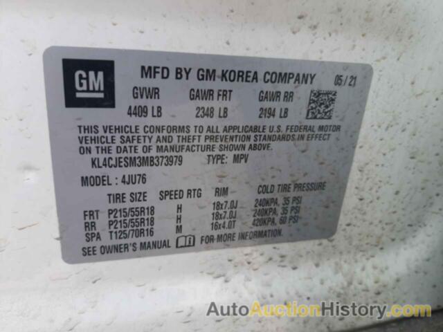 BUICK ENCORE PREFERRED, KL4CJESM3MB373979