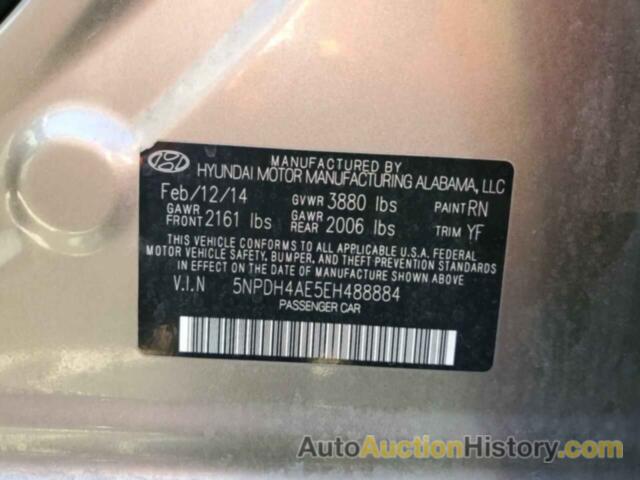 HYUNDAI ELANTRA SE, 5NPDH4AE5EH488884