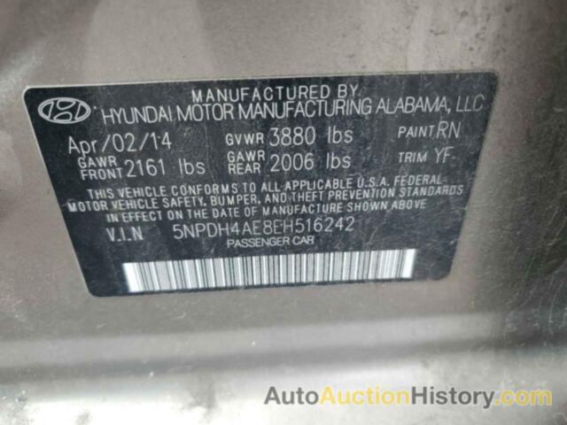 HYUNDAI ELANTRA SE, 5NPDH4AE8EH516242