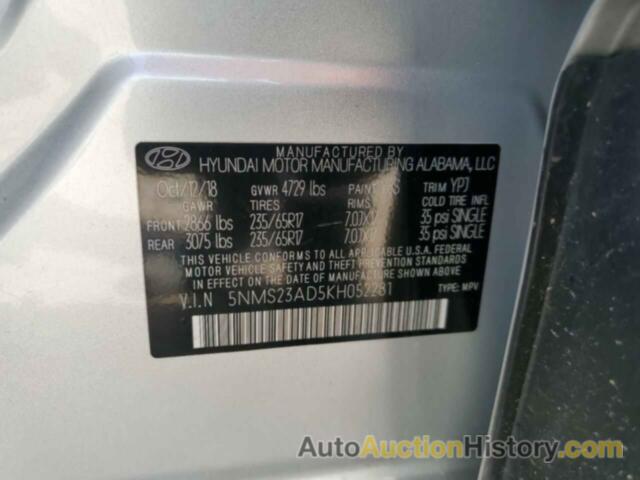 HYUNDAI SANTA FE SE, 5NMS23AD5KH052281