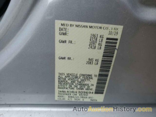 NISSAN ALTIMA SR, 1N4BL4CV8LN309694