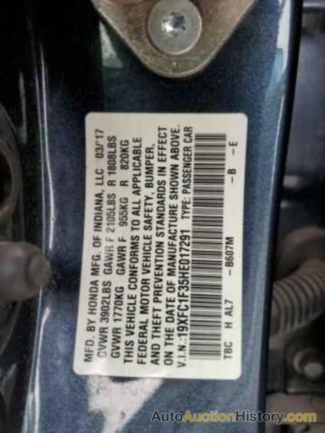 HONDA CIVIC EX, 19XFC1F35HE017291