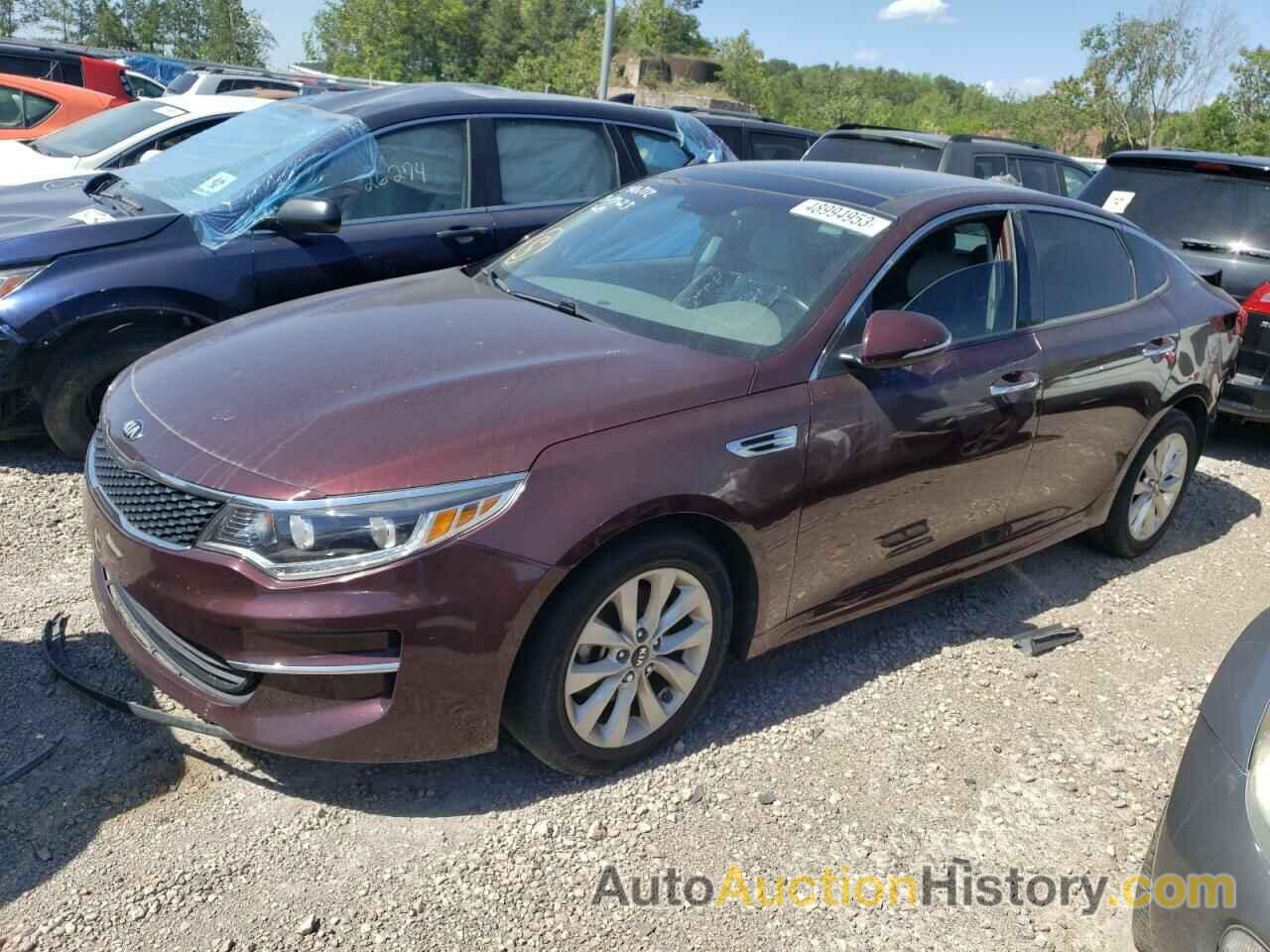 2016 KIA OPTIMA EX, 5XXGU4L32GG009095