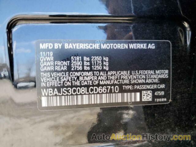 BMW 5 SERIES XI, WBAJS3C08LCD66710