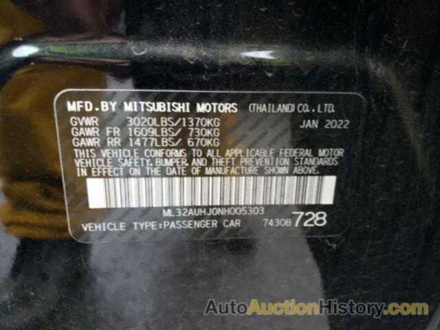 MITSUBISHI MIRAGE ES, ML32AUHJ0NH005303