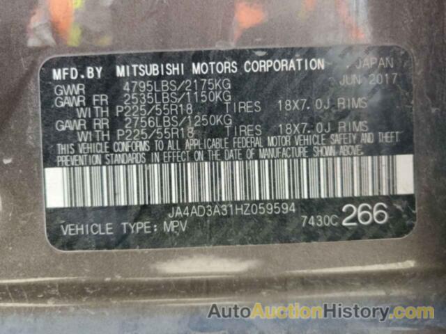 MITSUBISHI OUTLANDER SE, JA4AD3A31HZ059594