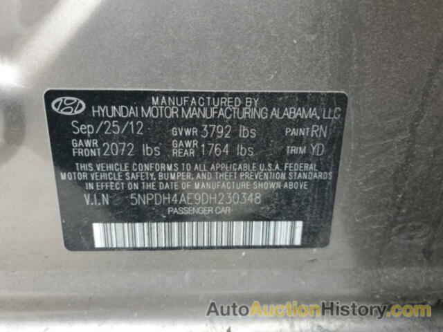 HYUNDAI ELANTRA GLS, 5NPDH4AE9DH230348