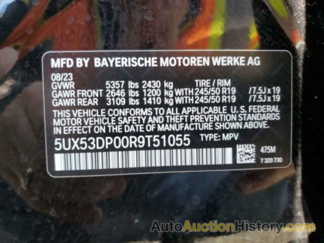 BMW X3 XDRIVE30I, 5UX53DP00R9T51055