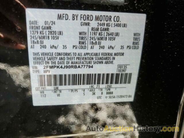 FORD EDGE SEL, 2FMPK4J90RBA77794