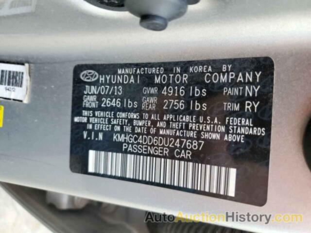 HYUNDAI GENESIS 3.8L, KMHGC4DD6DU247687