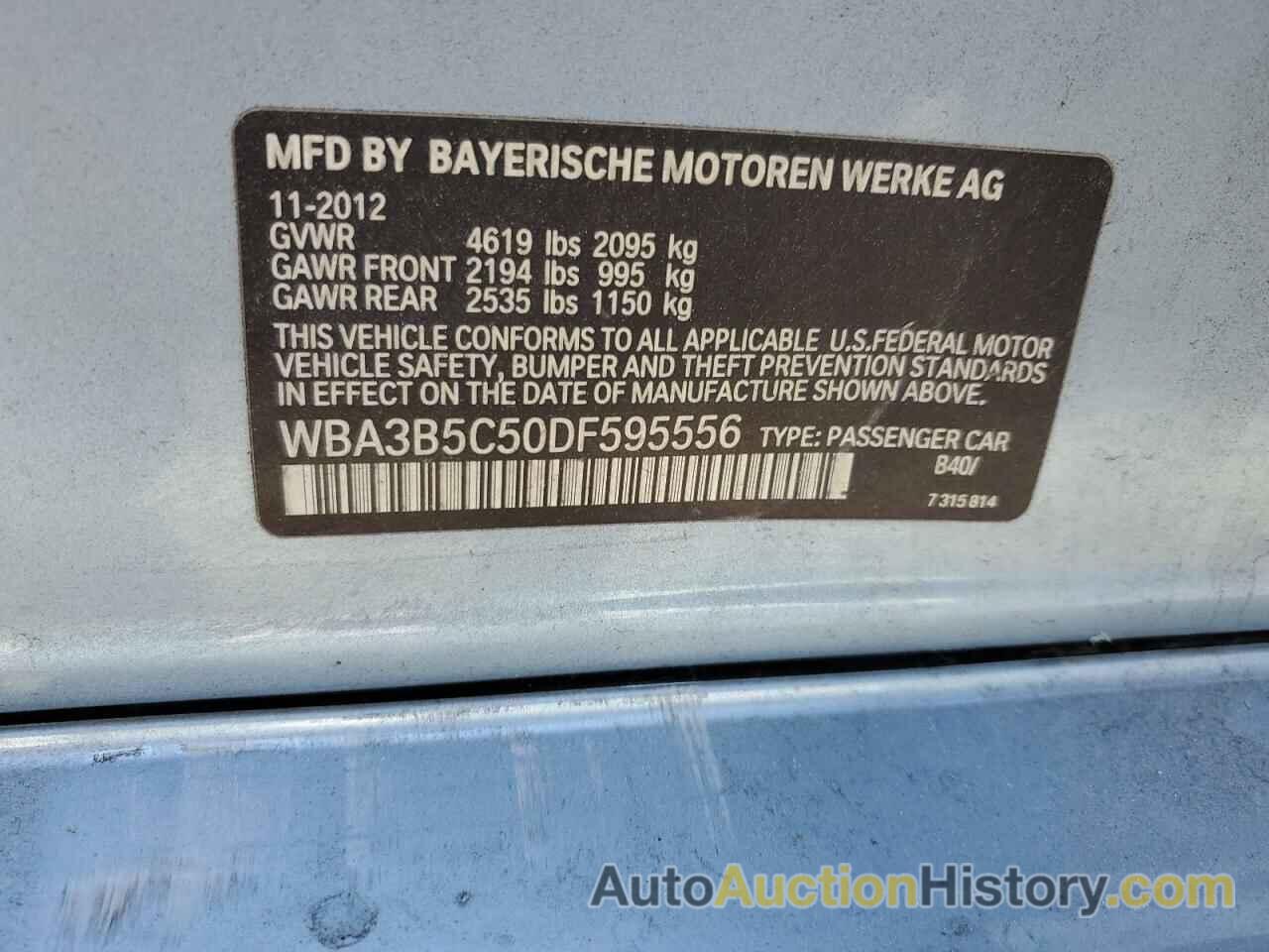 BMW 3 SERIES XI SULEV, WBA3B5C50DF595556