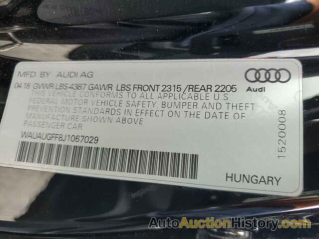 AUDI A3 PREMIUM, WAUAUGFF8J1067029