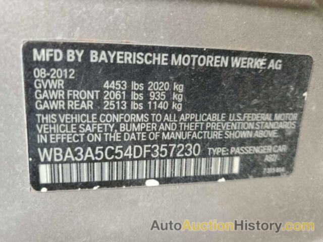BMW 3 SERIES I, WBA3A5C54DF357230