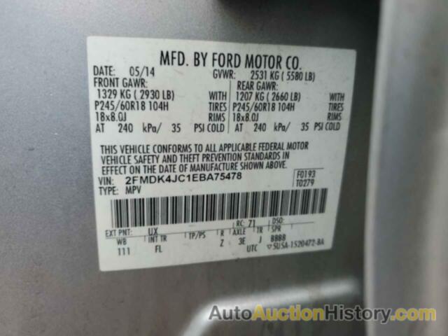 FORD EDGE SEL, 2FMDK4JC1EBA75478