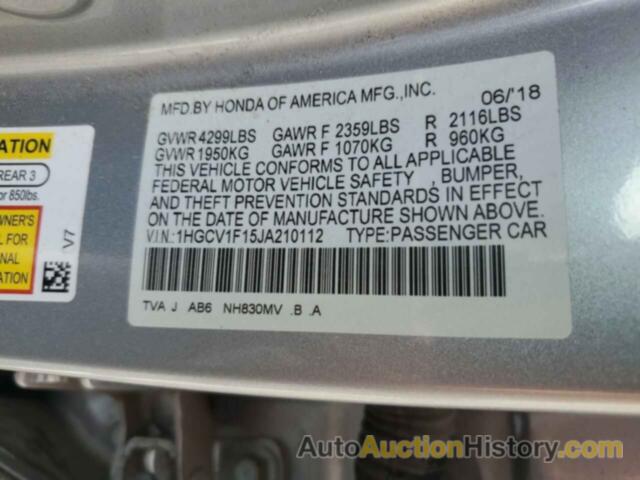 HONDA ACCORD LX, 1HGCV1F15JA210112