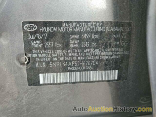 HYUNDAI SONATA SPORT, 5NPE34AF5JH626204