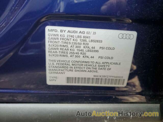 AUDI Q4 E-TRON PREMIUM, WA1K2BFZ7PP040933