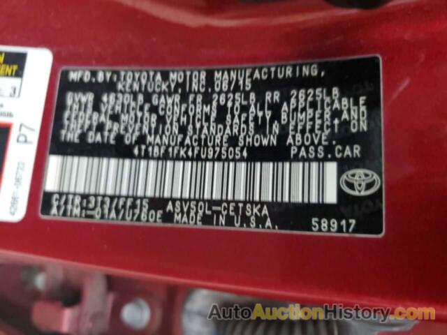 TOYOTA CAMRY LE, 4T1BF1FK4FU975054