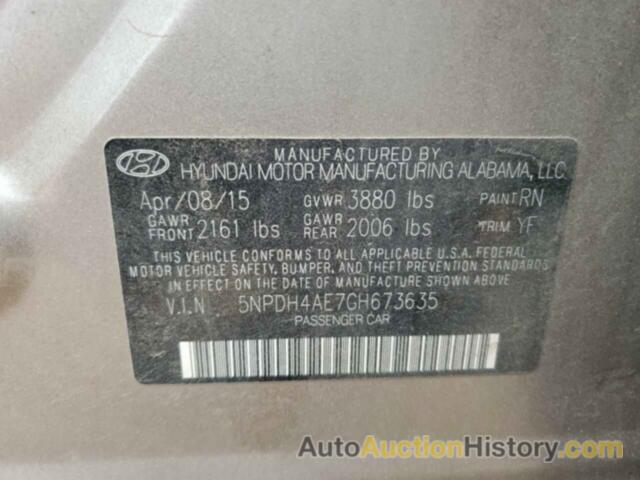 HYUNDAI ELANTRA SE, 5NPDH4AE7GH673635