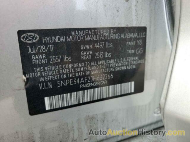 HYUNDAI SONATA SPORT, 5NPE34AF2JH632266