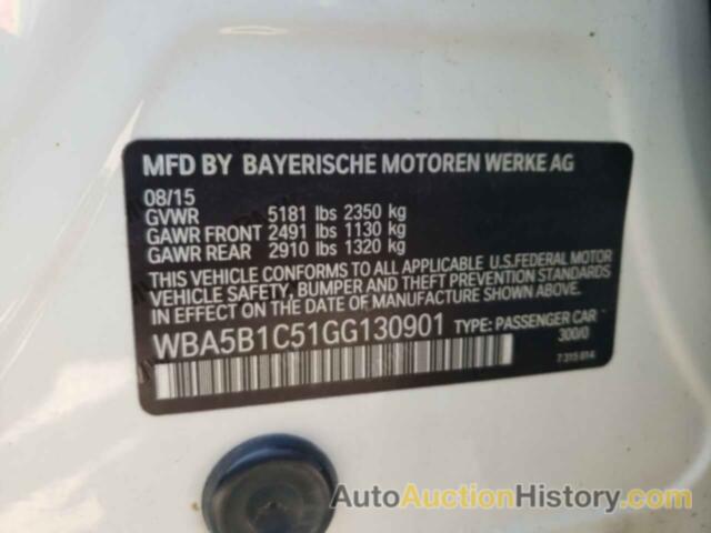 BMW 5 SERIES I, WBA5B1C51GG130901