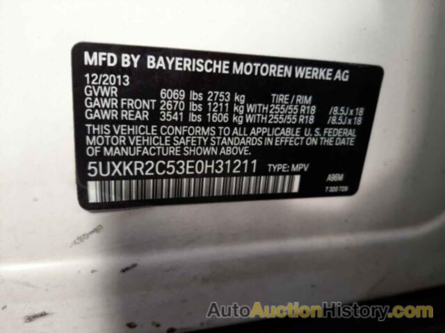 BMW X5 SDRIVE35I, 5UXKR2C53E0H31211