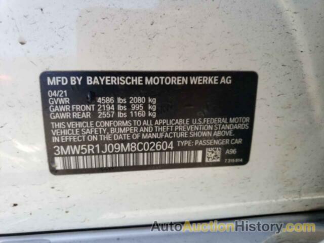 BMW 3 SERIES, 3MW5R1J09M8C02604