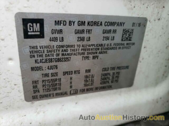 BUICK ENCORE, KL4CJESB7GB623257