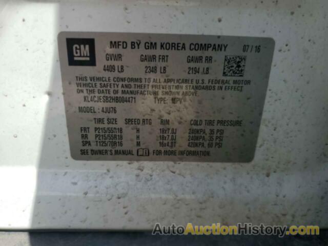 BUICK ENCORE PREFERRED, KL4CJESB2HB004471