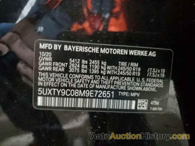 BMW X3 XDRIVEM40I, 5UXTY9C08M9E72651