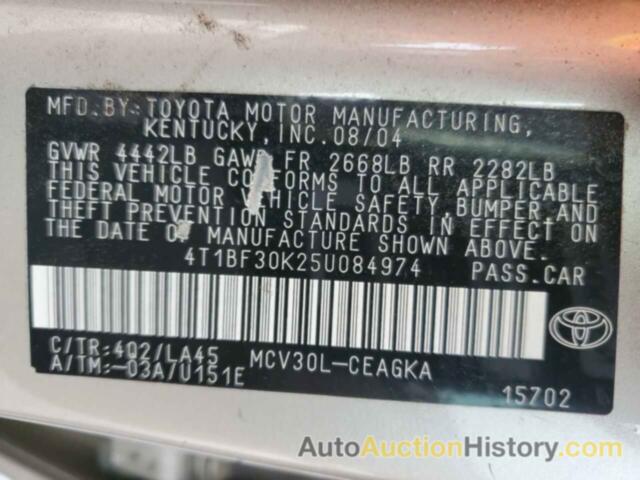 TOYOTA CAMRY LE, 4T1BF30K25U084974