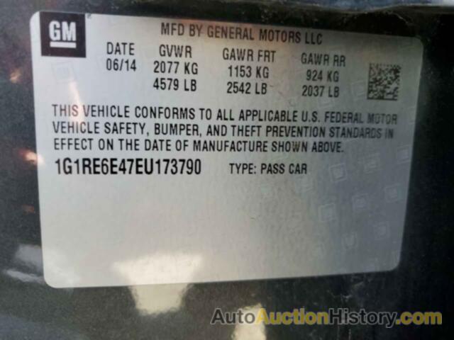 CHEVROLET VOLT, 1G1RE6E47EU173790