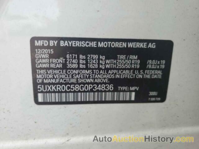 BMW X5 XDRIVE35I, 5UXKR0C58G0P34836