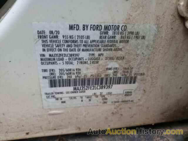 FORD ECOSPORT S, MAJ3S2FE2LC389397