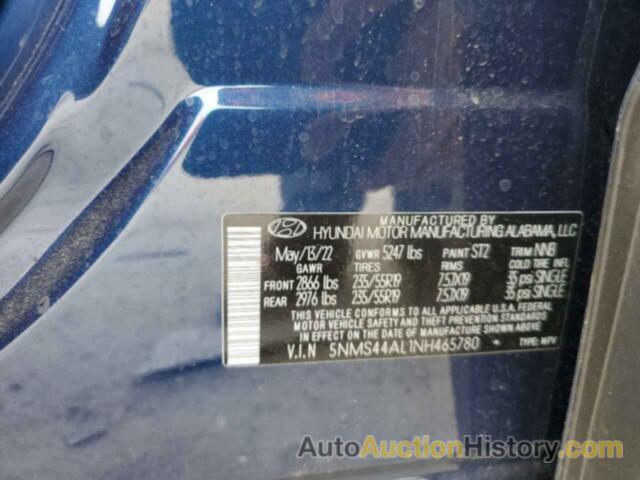 HYUNDAI SANTA FE LIMITED, 5NMS44AL1NH465780