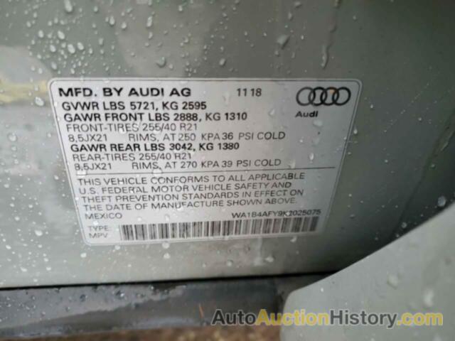 AUDI SQ5 PREMIUM PLUS, WA1B4AFY9K2025075