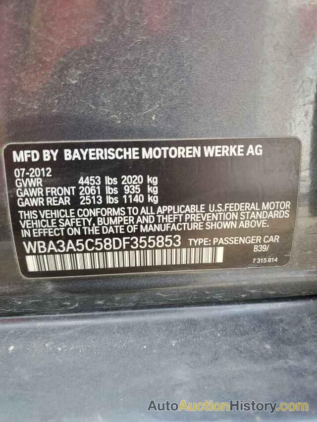 BMW 3 SERIES I, WBA3A5C58DF355853