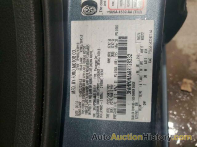 FORD FUSION SE, 3FAHP0HA6BR128232