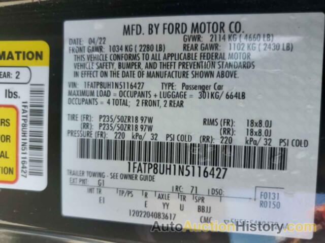 FORD ALL Models, 1FATP8UH1N5116427