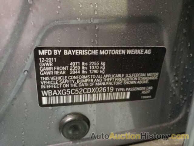 BMW 5 SERIES I, WBAXG5C52CDX02619