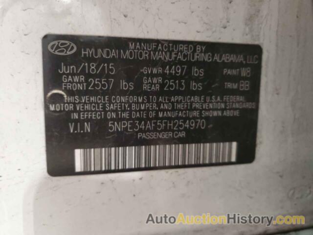 HYUNDAI SONATA SPORT, 5NPE34AF5FH254970