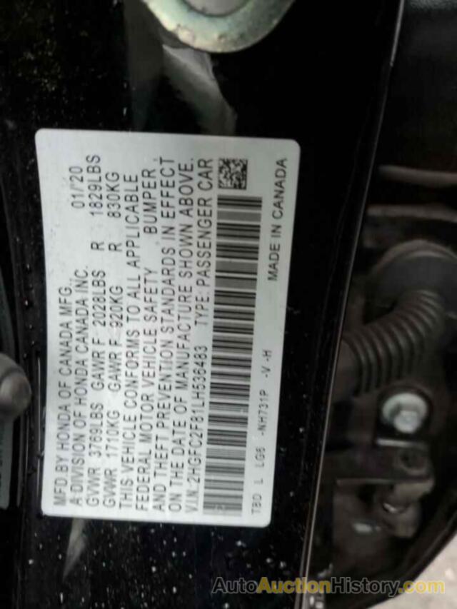 HONDA CIVIC SPORT, 2HGFC2F81LH536483