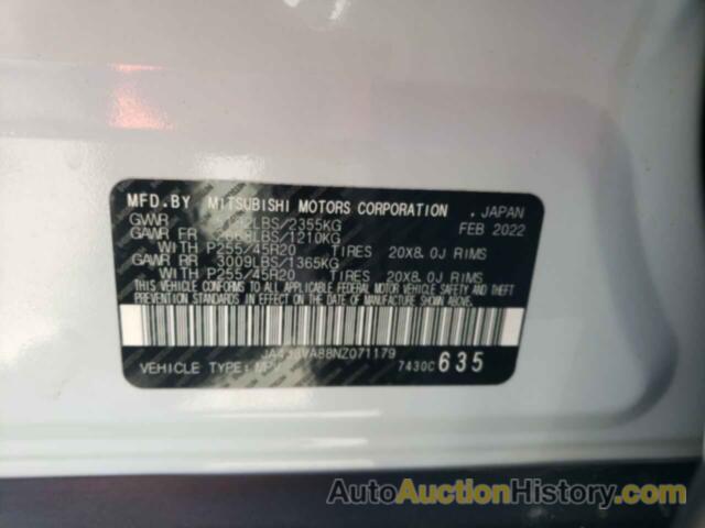 MITSUBISHI OUTLANDER SEL, JA4J3VA88NZ071179