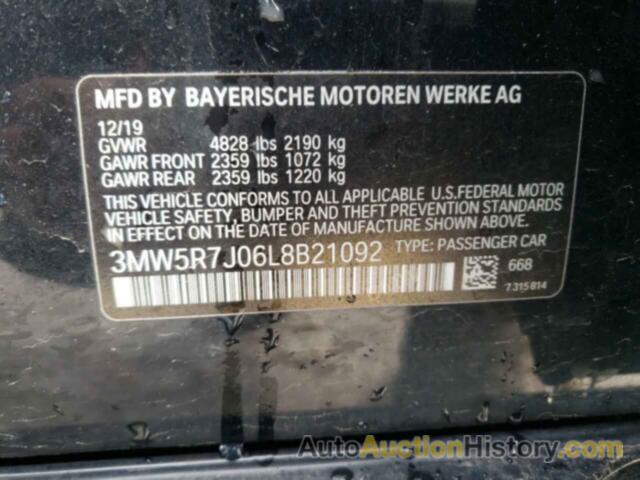 BMW 3 SERIES, 3MW5R7J06L8B21092
