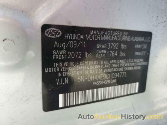 HYUNDAI ELANTRA GLS, 5NPDH4AE9CH094771