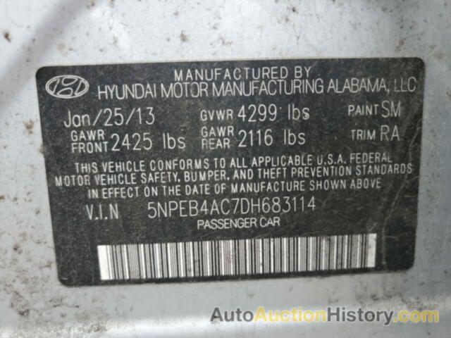 HYUNDAI SONATA GLS, 5NPEB4AC7DH683114