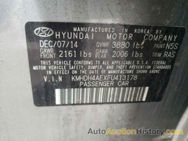 HYUNDAI ELANTRA SE, KMHDH4AEXFU413178